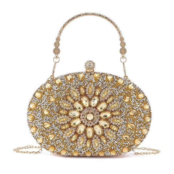 Rhinestone Clutch Purses Evening Sparkly Clutch Crystal Diamond Bag :'D - Picture 1 of 6